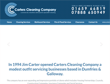 Tablet Screenshot of carterscleaningcompany.co.uk